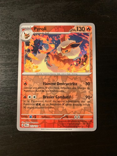 Carte pokémon reverse pyroli - pokémon,