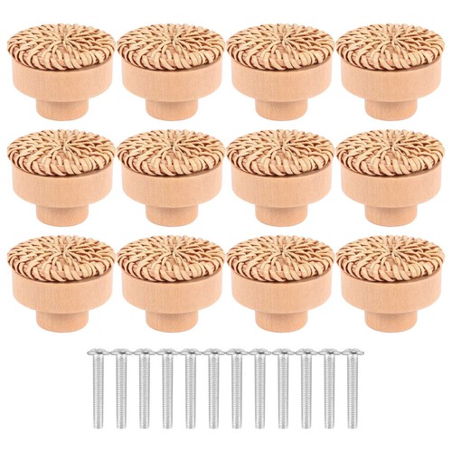 Boutons commode rotin - de,