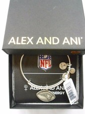 Alex and Ani Neuf Angleterre Patriotes Bracelet Extensible Rafaelian Argent