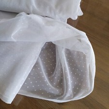 8 mètres Voilage Blanc par  1,40 ou Sur nappe pour Mariage 