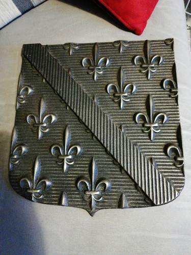 Plaque fonte blason - en,