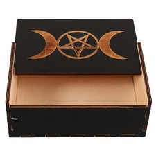  Couvercle coulissant boîte en bois Bracelet perlé bibelot bricolage artisanat