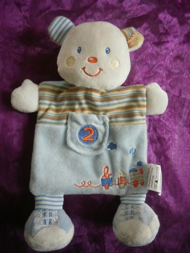 Doudou ours kiabi plat - doudou,