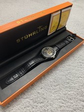 STÜHRLING ORIGINAL EXECUTIVE 3133 AUTOMATIC 44MM SKELETON LEATHER