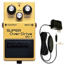 BOSS SD-1 Super OverDrive + Genuine Adapter PSA-100S2 Set