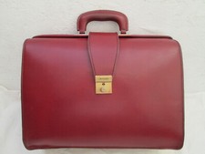 -AUTHENTIQUE   sac type cartable  GERARD HENON cuir  TBEG vintage bag 