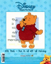 " Winnie - Put it all off till Morning " Kit Pt Croix NEUF Vintage 2002 DS A51