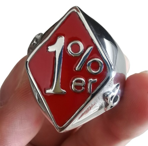 Bague chevaliere biker - bague, 1%