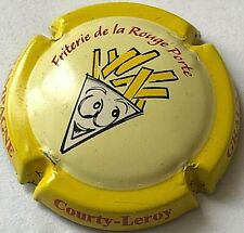 Capsule de champagne COURTY-LEROY friterie de la rouge porte (21. contour jaune)