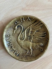 Vide-poche / Cendrier en bronze "Cygne" par Max Le Verrier - Art Déco