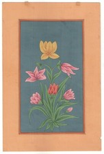 Main Peint Miniature Floral