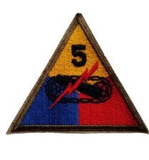 Patch US 5th armored division