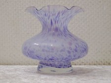 YQ6EDJ - Vase En Verre Design - Fait Main - Vintage - 14,5 Cm - Bord En Vagues