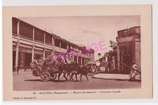 MADAGASCAR - MAJUNGA - MOYENS DE TRANSPORT, CHARETTE A BOEUFS