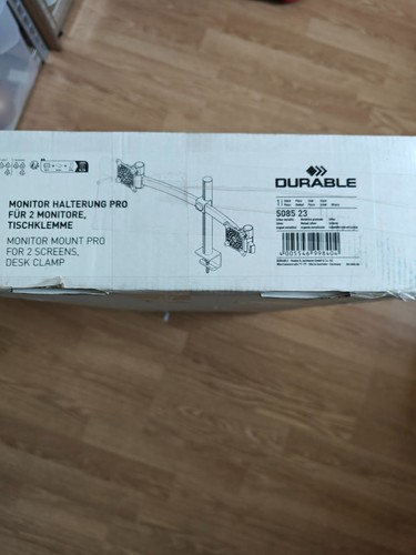 Support double écran blanc - support,