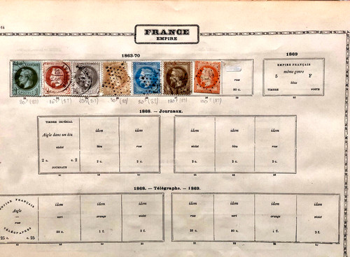Timbres anciens xix - anciens,