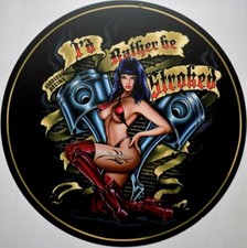 PLAQUE métal VINTAGE USA pin