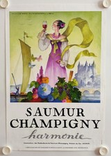 Affiche Vin SAUMUR CHAMPIGNY