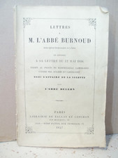 LETTRES À L'ABBÉ BURNOUD en