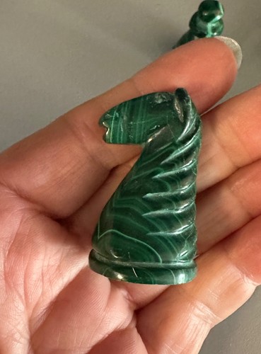 Cavalier échec malachite - d'Échec,