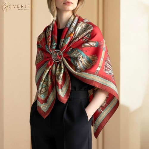 Rare vintage hermes silk - silk, scarf