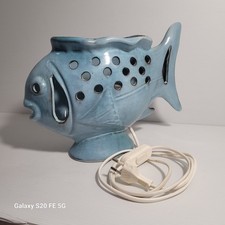 Lampe Poisson Faience