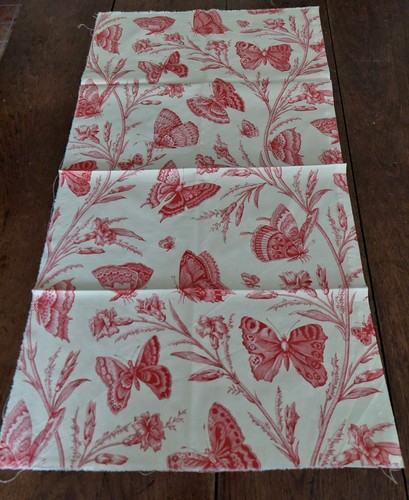 Coupon tissu vintage coton - de,