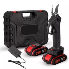 Sécateur électrique sans fil avec 2 batteries cisaille coupe branche pro neuf fr