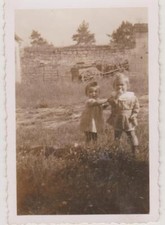 PHOTO ANCIENNE DEUX PETITS