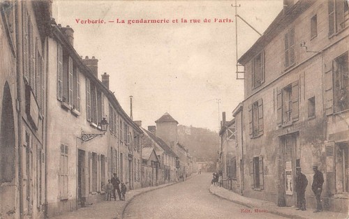 Cpa verberie gendarmerie - verberie, la