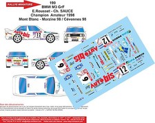 DECALS 1/43 REF 0199 BMW M3