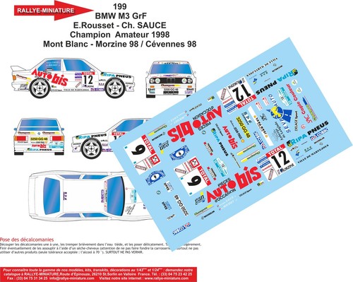 Decals ref 0199 bmw - ref,