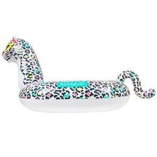 Bouée Gonflable XXL Léopard Noir 150 x 150 x 105 cm