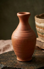 Vase balustre en terre cuite