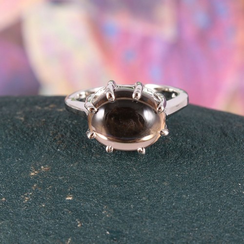 Bague quartz fumé - bague,