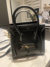 Sac CÉLINE Luggage noir cuir