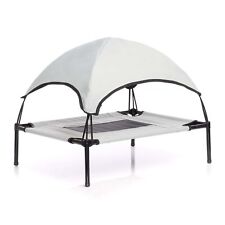 Transat Chien Gris 91x76x16cm 35kg max Lit surélevé Protection soleil L Relax