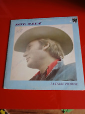 johnny hallyday  La terre promise " cadre bleu uni " voir descriptif