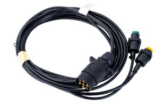 Faisceau électrique remorque MANTES 4m prise 7broches baïonnettes 2x 5 broches