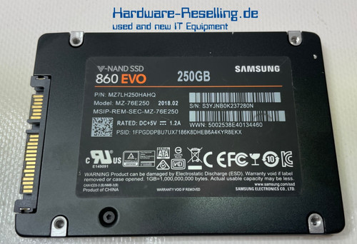 Samsung 860 evo 250 - samsung, 2,5"