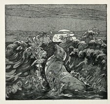 MAURICE DE BECQUE Gravure Eau