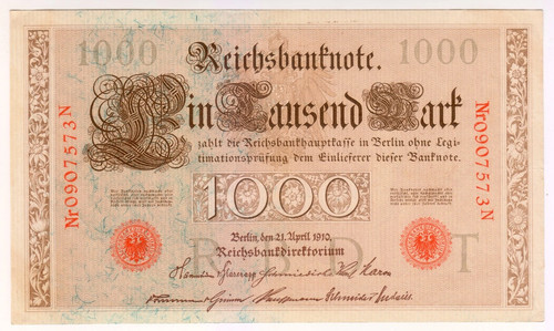 1910 allemagne 1000 mark - 1000,