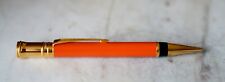 RARE STYLO PORTE-MINES PARKER DUOFOLD TANGO - RESINE ORANGE & PL. OR 18 CARATS