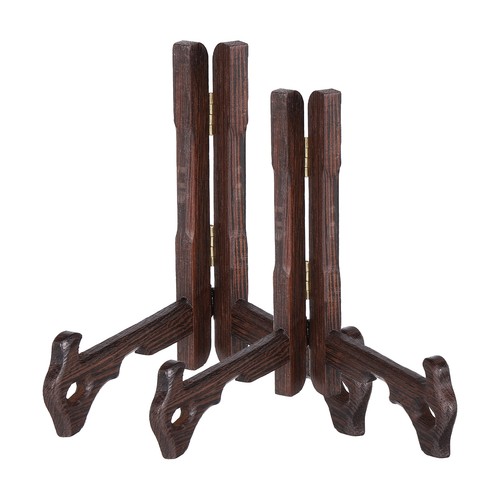 2Pcs Supports En Bois Pour