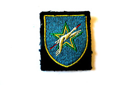 INFANTERIE NORD AFRICAINE TISSU 2ème DIVISION INFANTERIE MAROCAINE 4.5X5.5CM