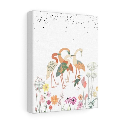 Crane bird canvas wall - crane,