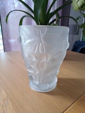 Vase En Verre Moulé Décor Cerises Josef Inwald / Barolac Année 1930