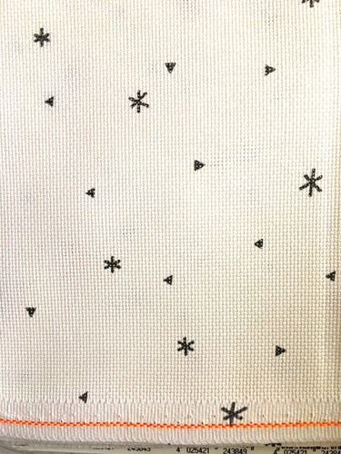 Toile aida zweigart blanc - aida,