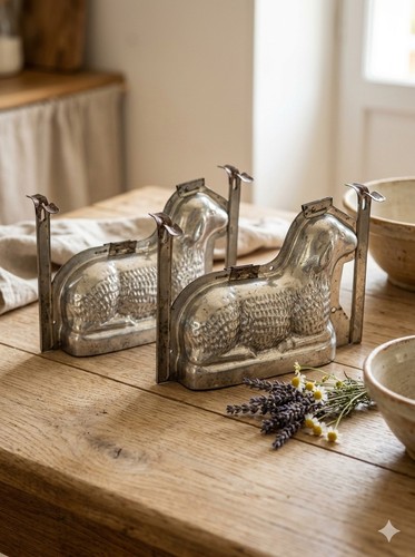 Lot anciens moules agneau de - lot,