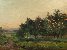 Tableau Ancien Peinture Huile HST Ecole Francaise de Barbizon Romantisme XIX 19